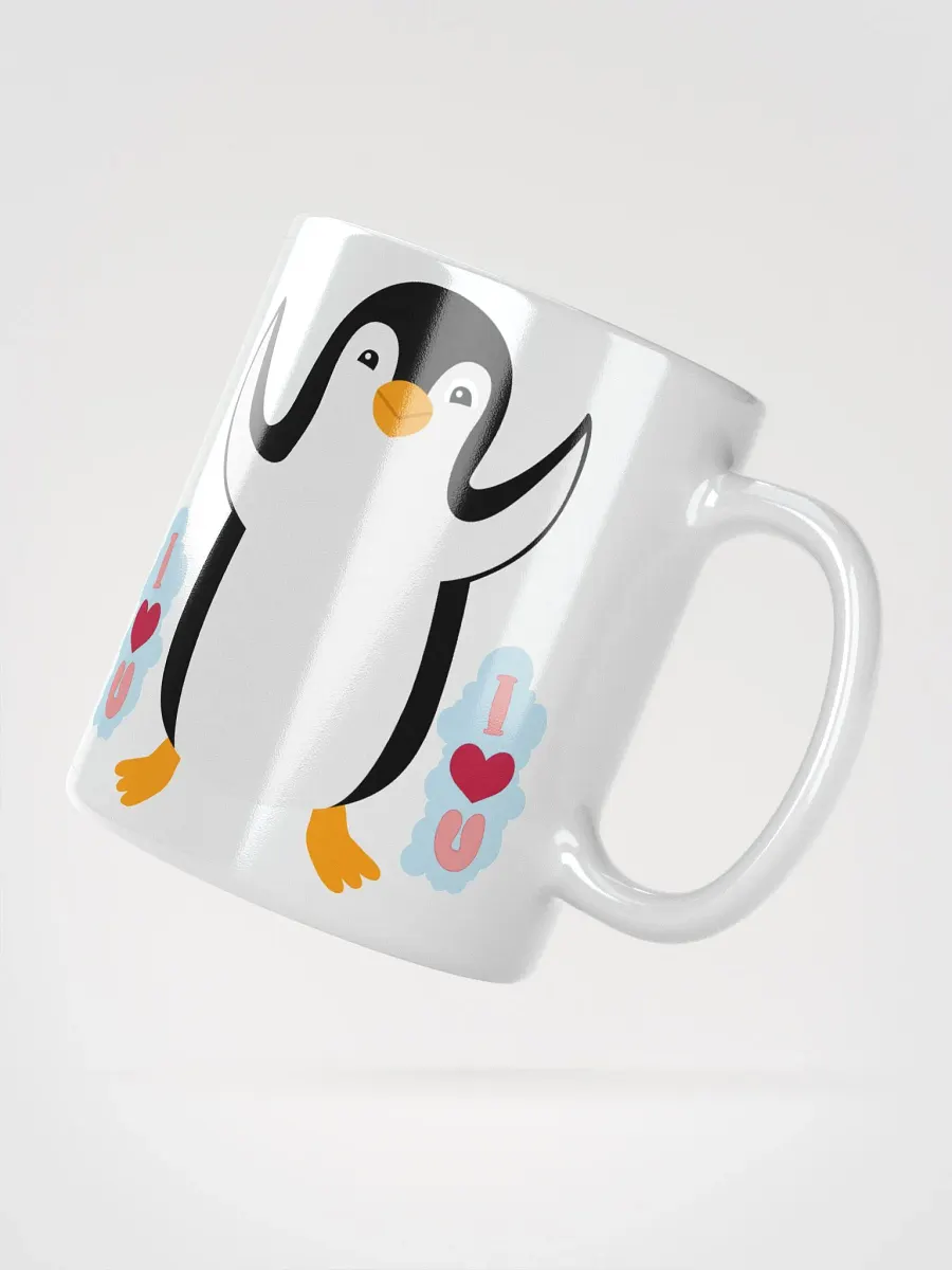 White Glossy Mug Pengiun product image (2)