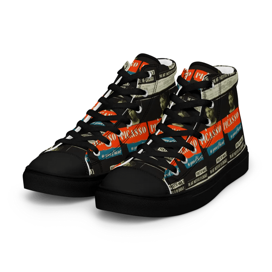 Picasso Art Poster Men's Canvas High Tops product image (9)