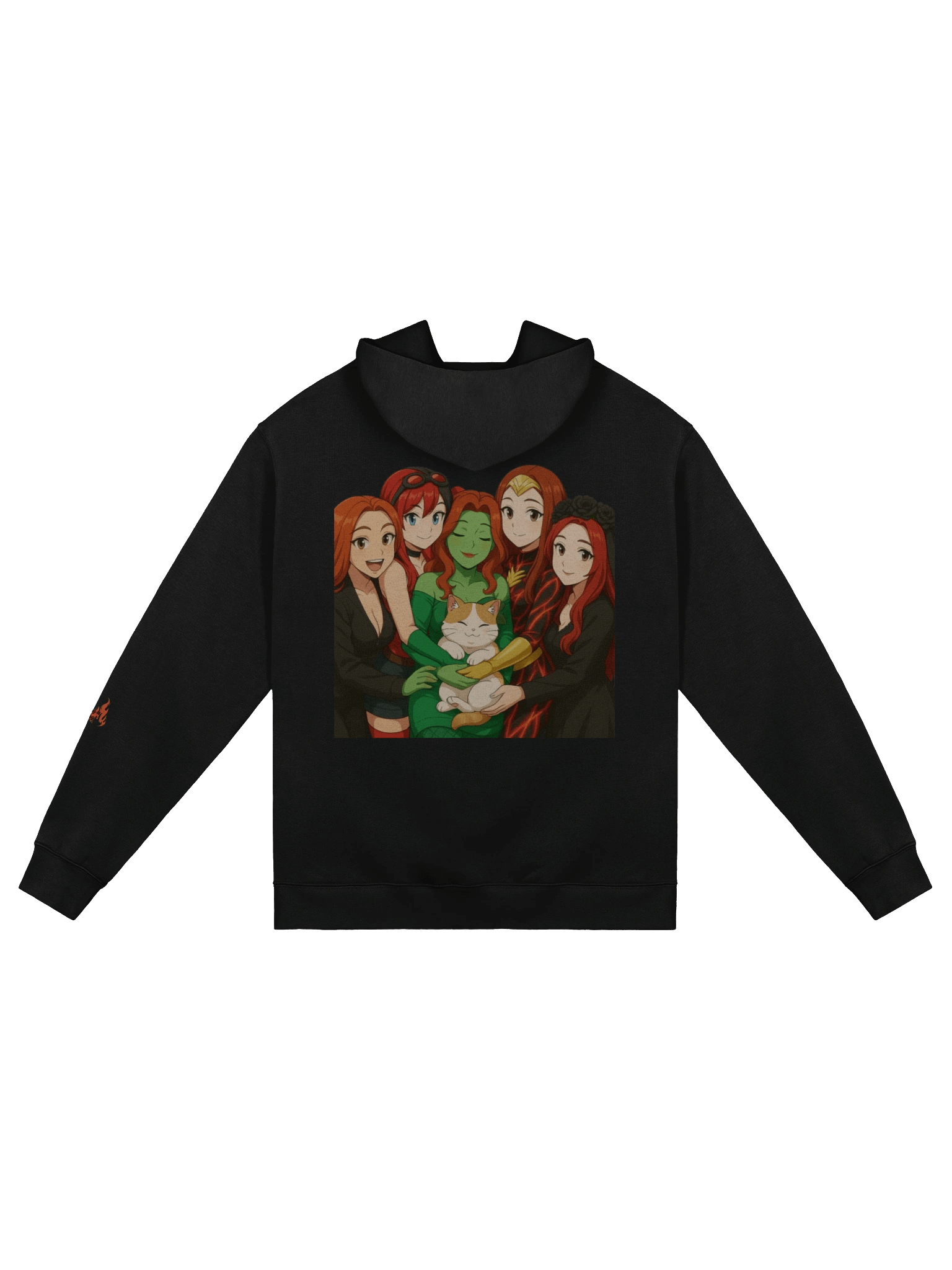 Red's Hearth Unisex Heart Oversized Hoodie product image (2)