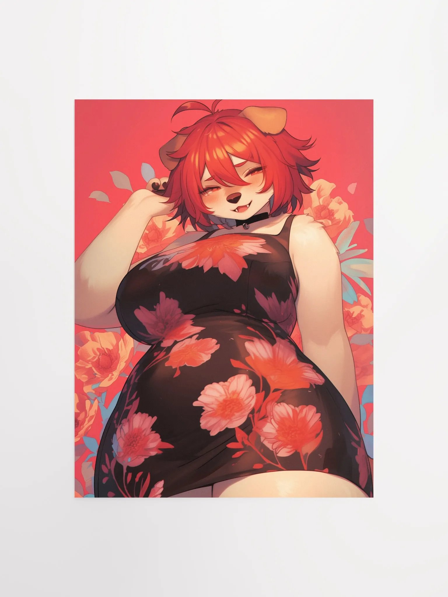 Flirtatious Dog Matte Poster product image (1)