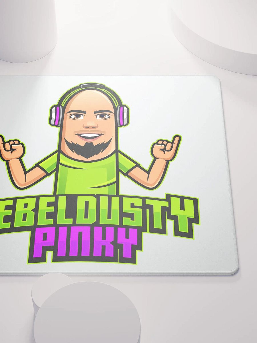 RebelDustyPinky Large Logo Mouse Pad product image (5)