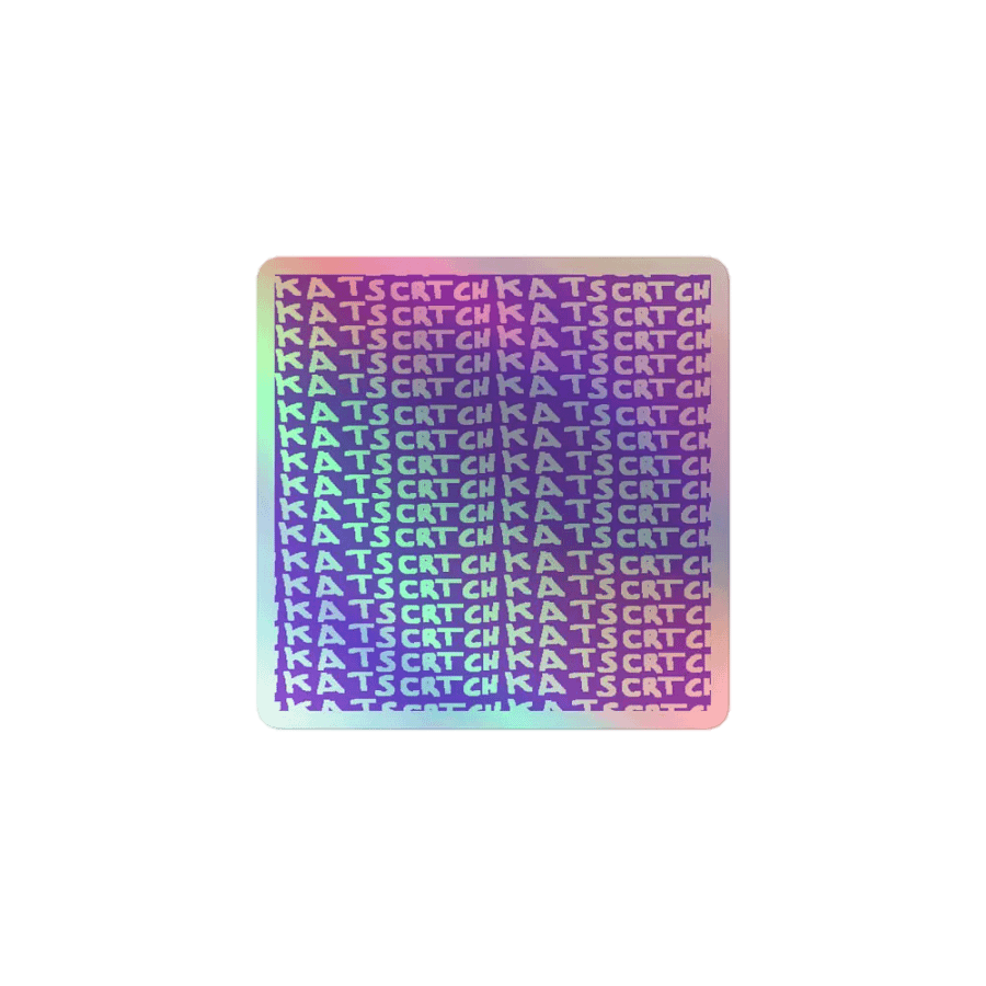 KatScrtch Holo Sticker product image (1)