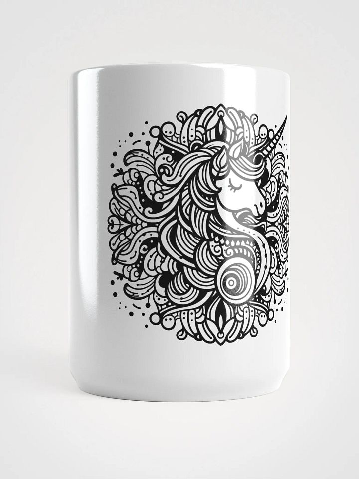 White Mug Glass with Unicorn Design product image (1)
