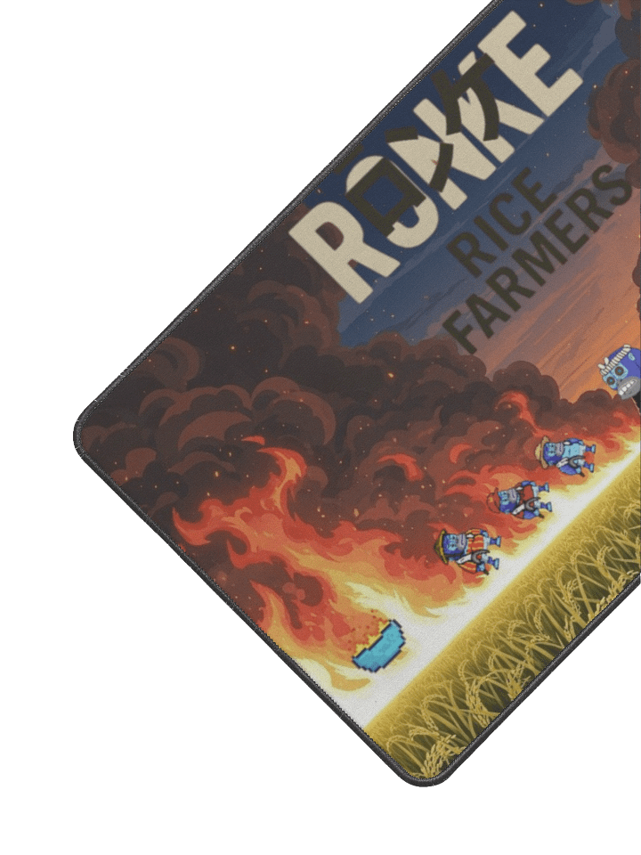 Ronke Rice Farmer Desk Mat product image (2)