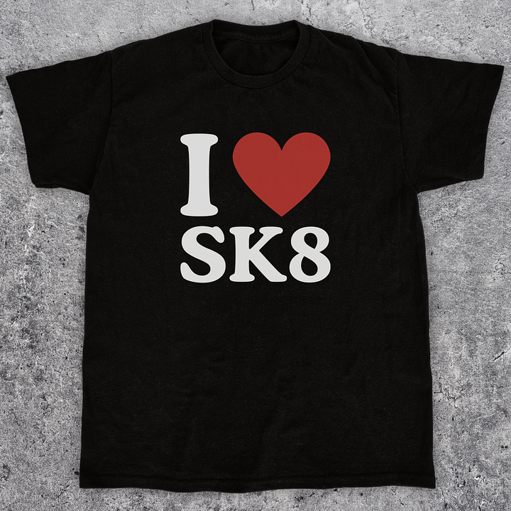 I love skate, Skateboarding t-shirt, Unisex product image (1)