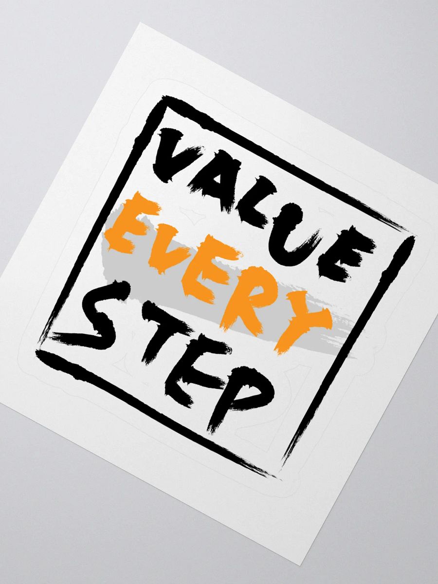 Value Every Step Kiss Cut Stickers - Bold and Vibrant Design product image (6)