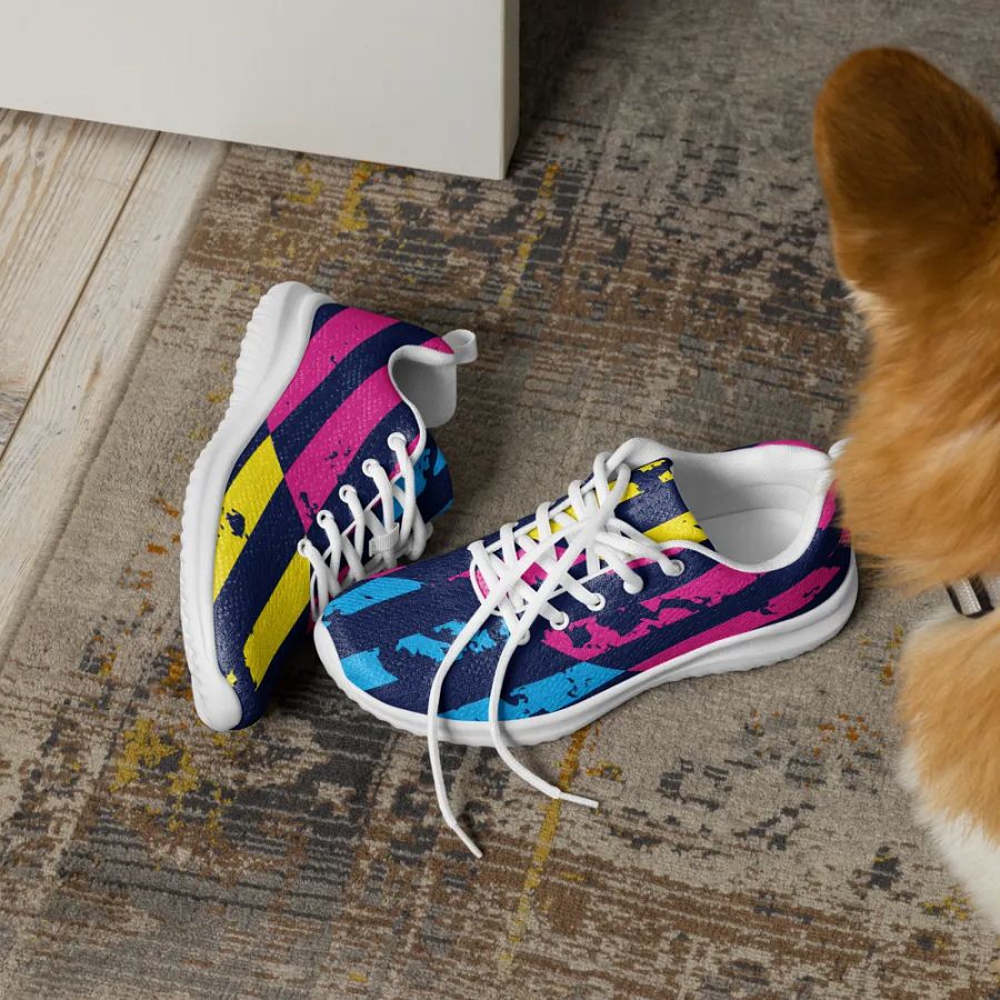 Grunge Stripes Men's Athletic Shoes product image (11)