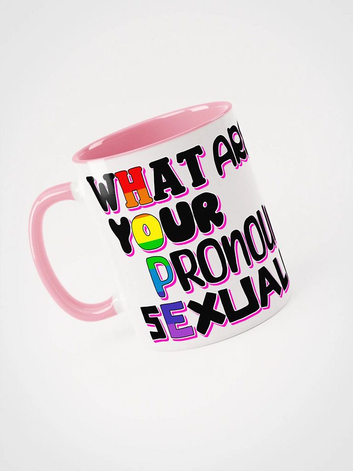 WHAT ARE YOUR PRONOUNS AND SEXUALITY!? - mug product image (1)