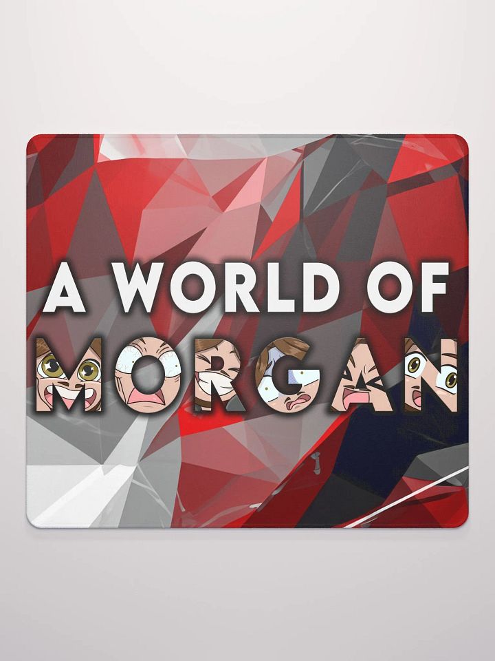 A World of Morgan Deskmat - Black, White and Red product image (3)