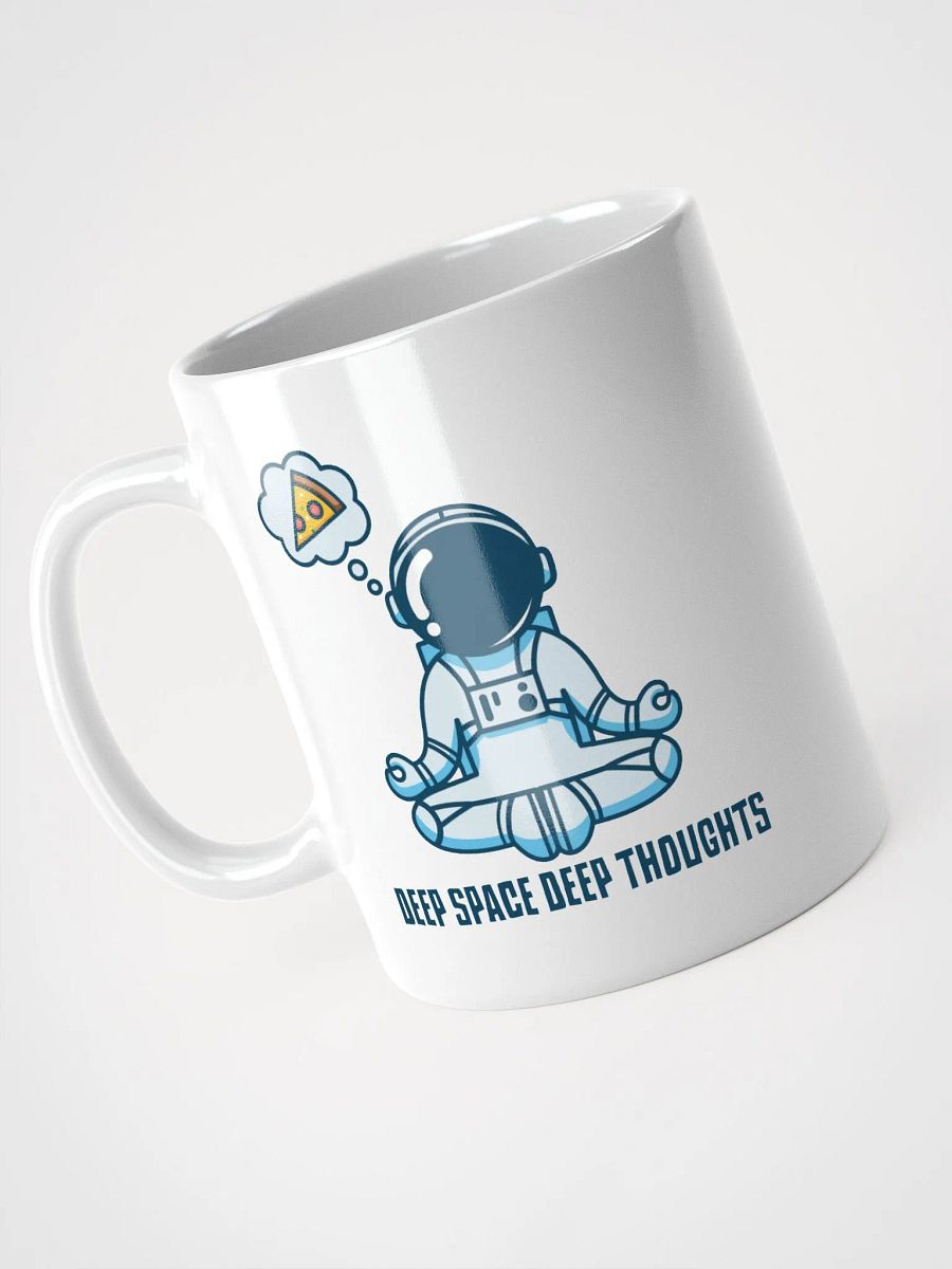 Deep Space, Deep Thoughts – Funny Meditating Astronaut Mug product image (3)