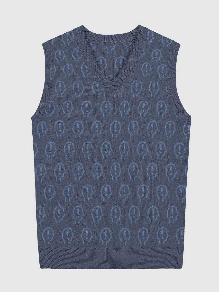 EXCLAIMING MENTALLY (duotone navy) knitwear vest product image (4)