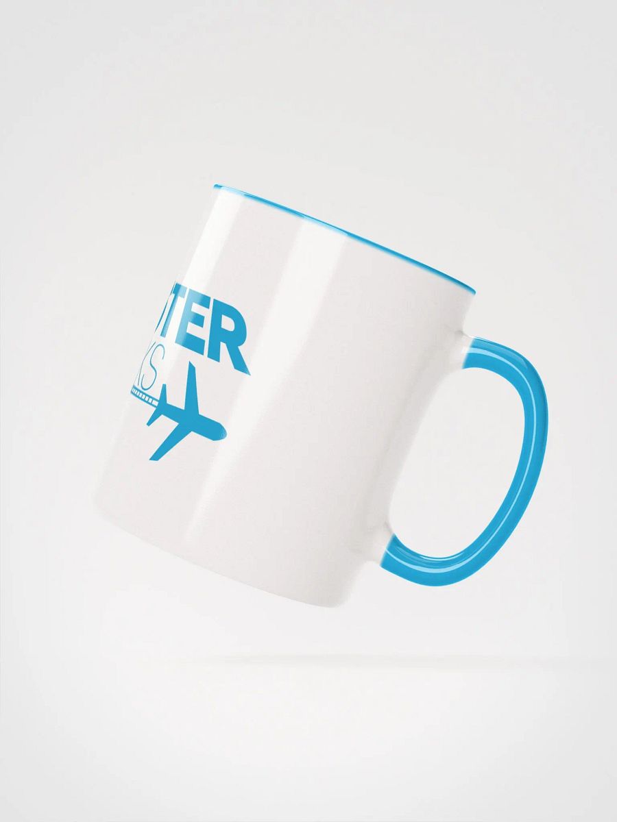 Coaster Breaks Ceramic White and Blue Mug product image (2)