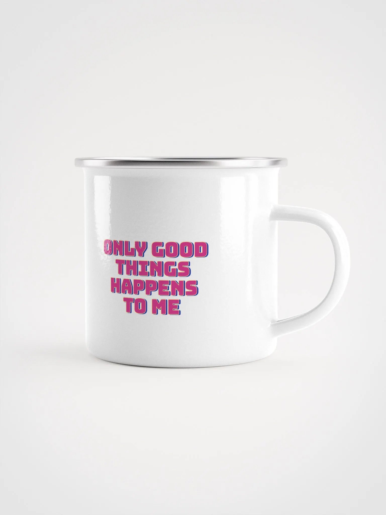 Positive Vibes Enamel Mug product image (1)