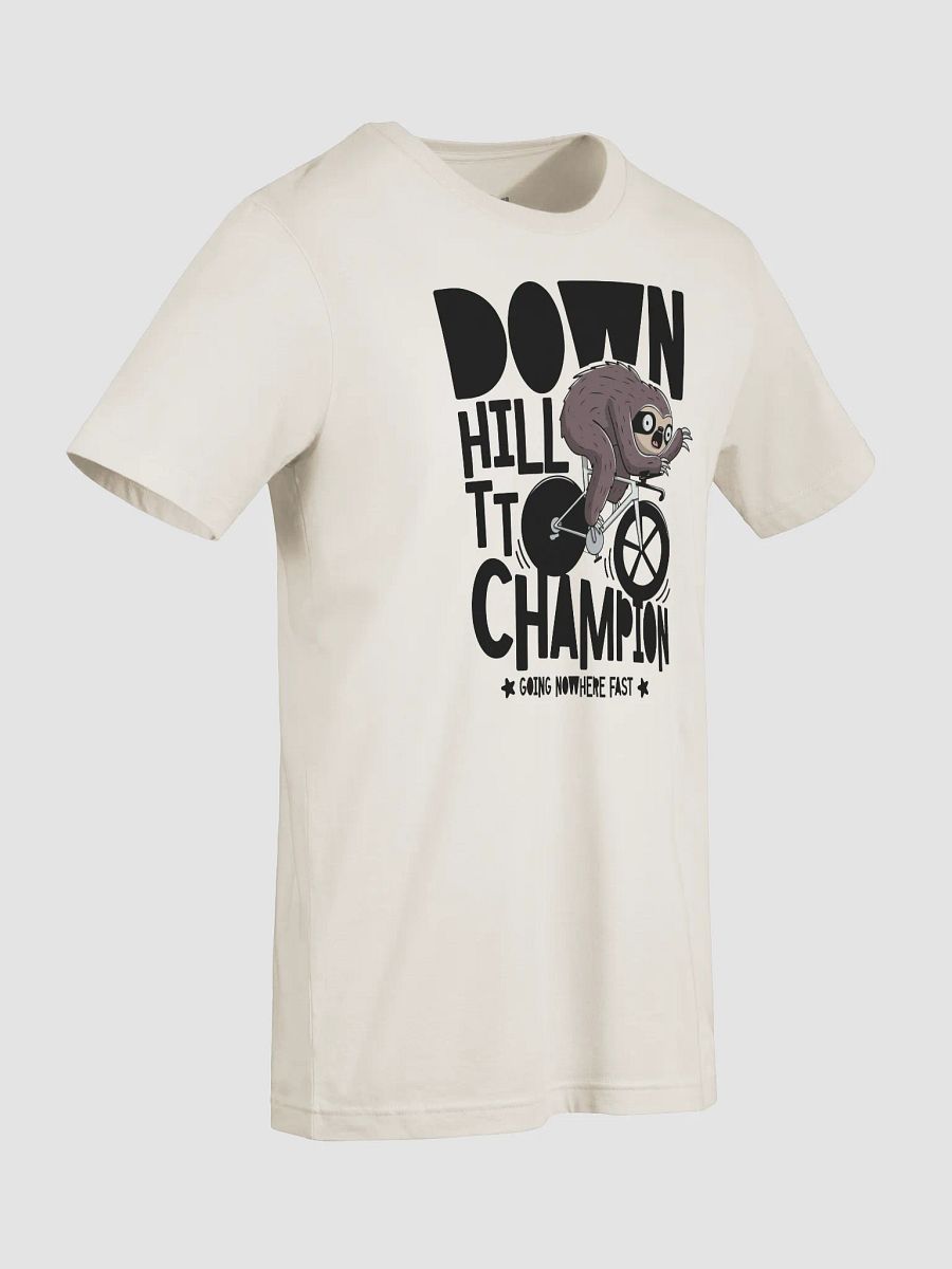 Funny Sloth Cycling T-Shirt – “Downhill TT Champion” Graphic Tee | Lazy Biker Humor Shirt for Cyclists & Animal Lovers product image (96)
