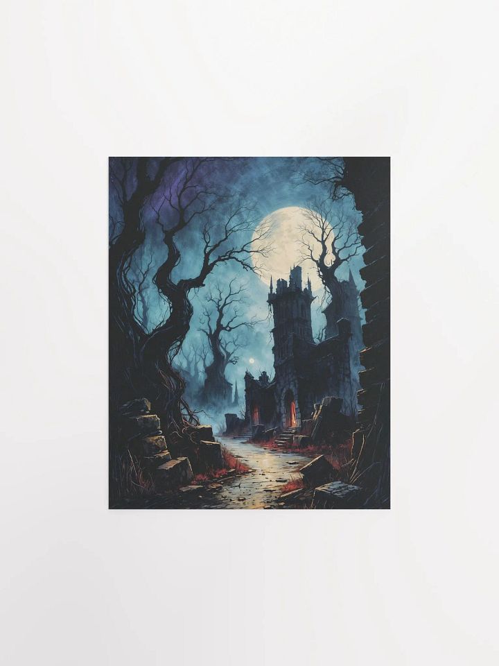 Moonlit Ruins Matte Poster product image (4)