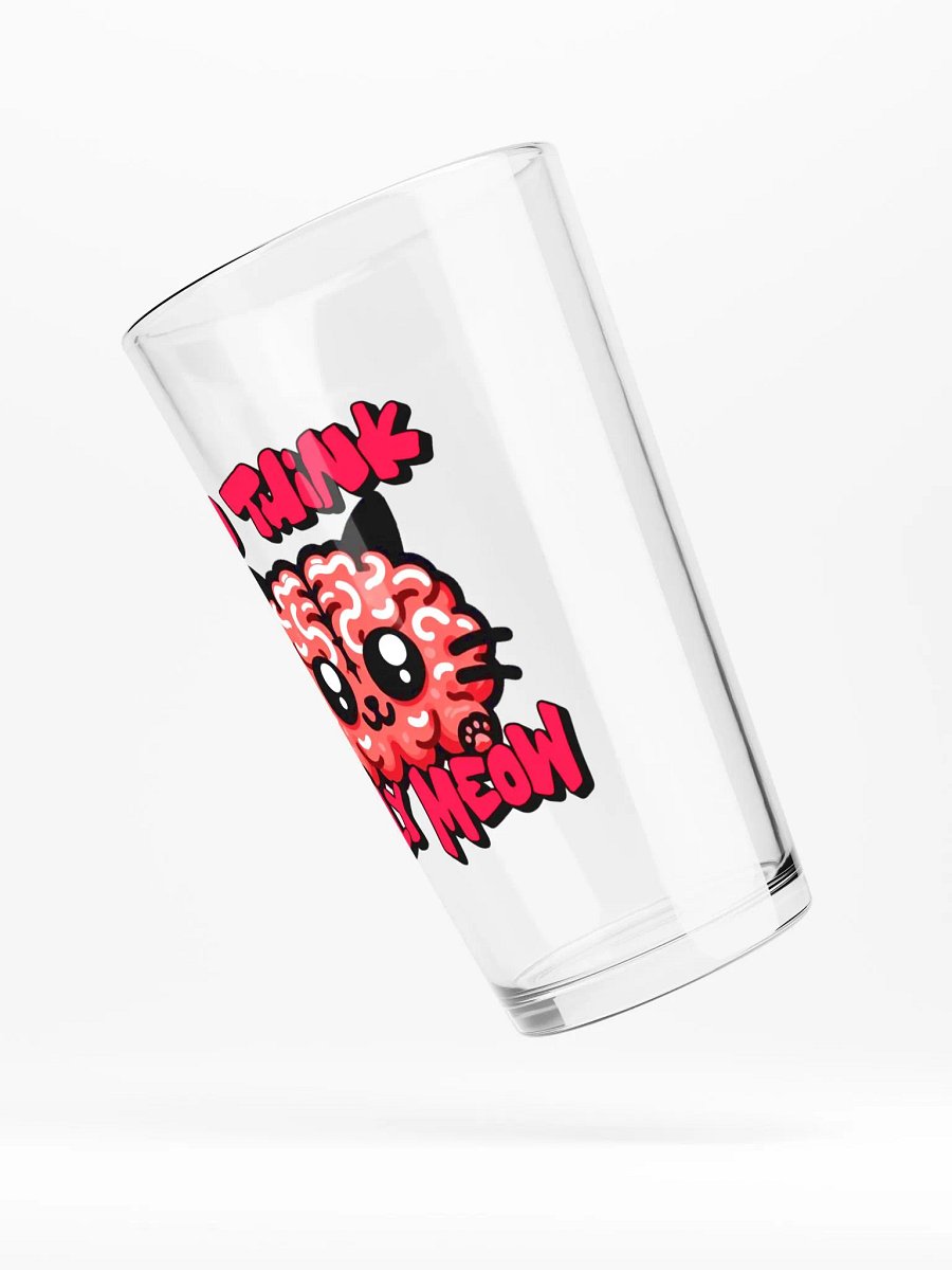 No think only MEOW pint glass product image (4)
