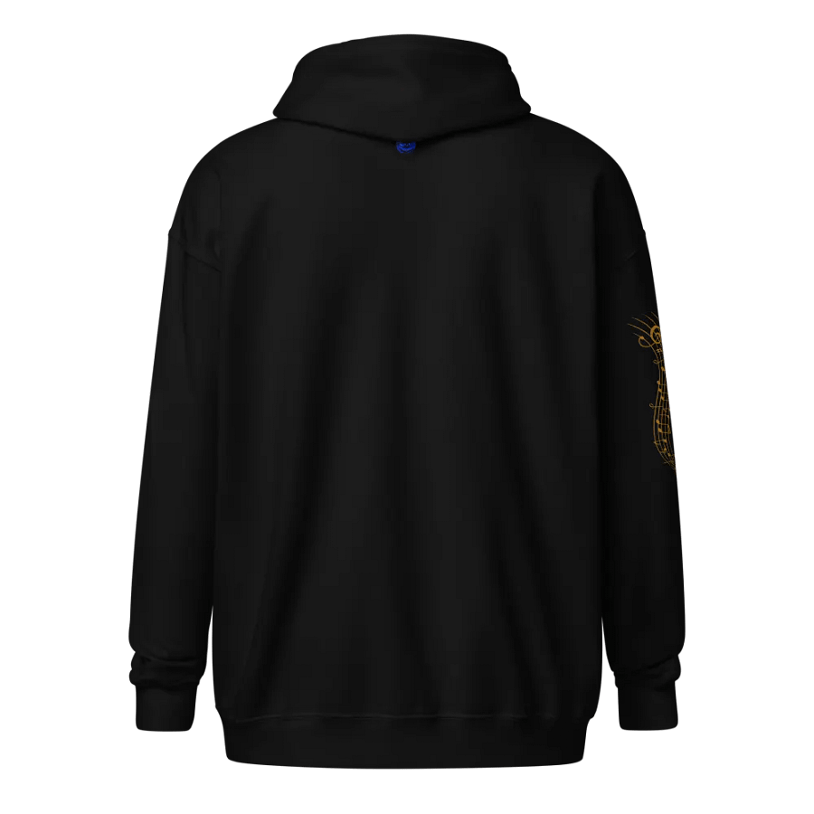 Golden Musical Elegance Zip Hoodie product image (7)