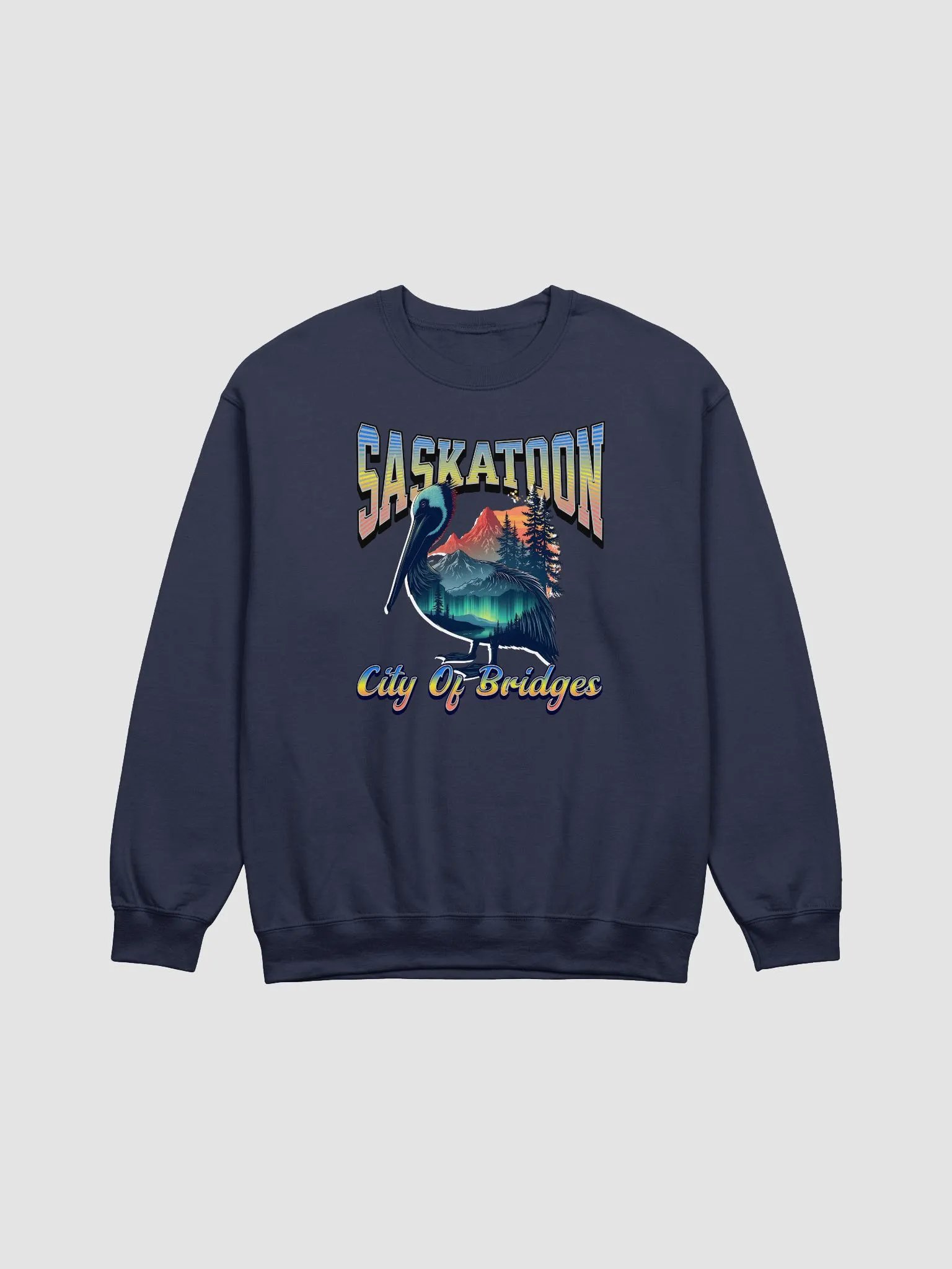 Saskatoon City Of Bridges Pelican Sweatshirt product image (13)