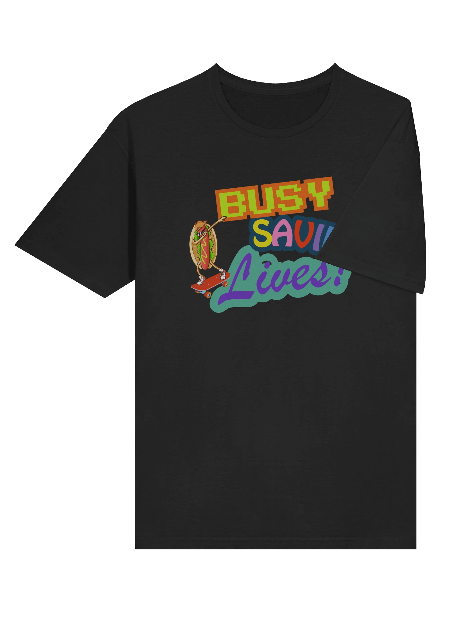 BUSY SAVIN' LIVES HOT DOG DAB TEE product image (6)