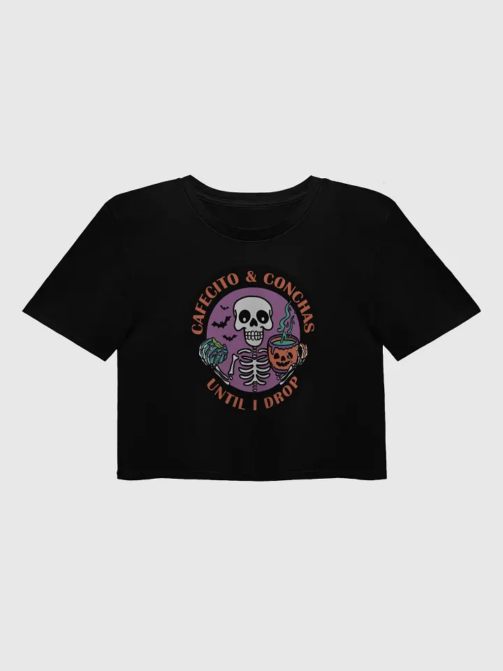 Cafecito and Conchas Halloween Skeleton Crop Top product image (1)