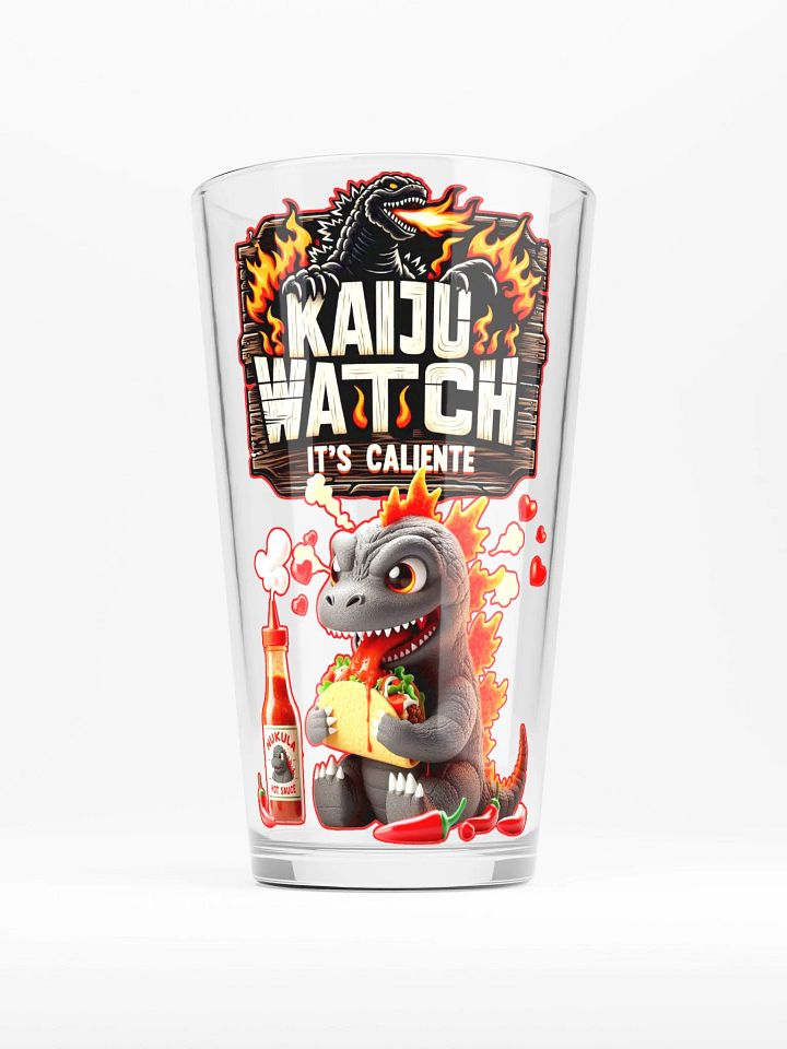 Kaiju Watch It's Caliente Pint Glass product image (1)