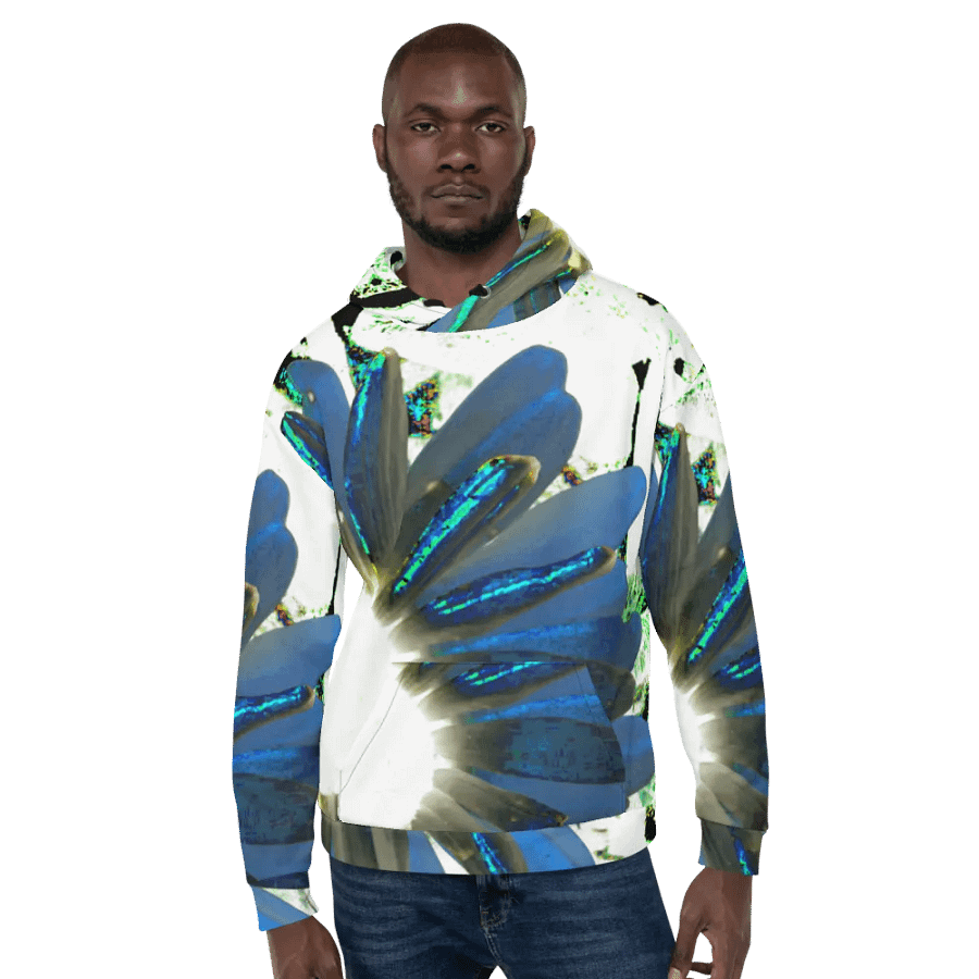 Cool Abstract Daisy Flowers Unisex All Over Print Pull On Hoodie product image (6)