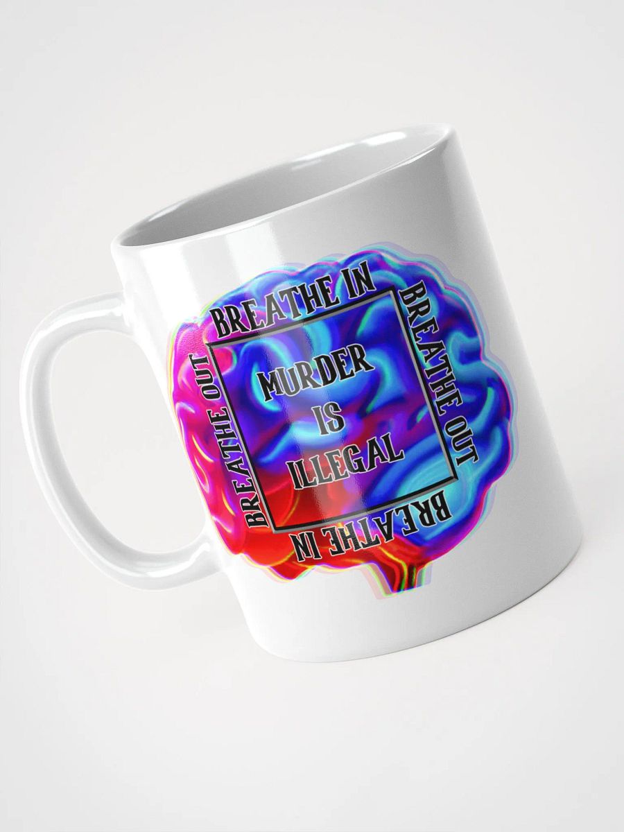 Breathe White Glossy Mug product image (3)
