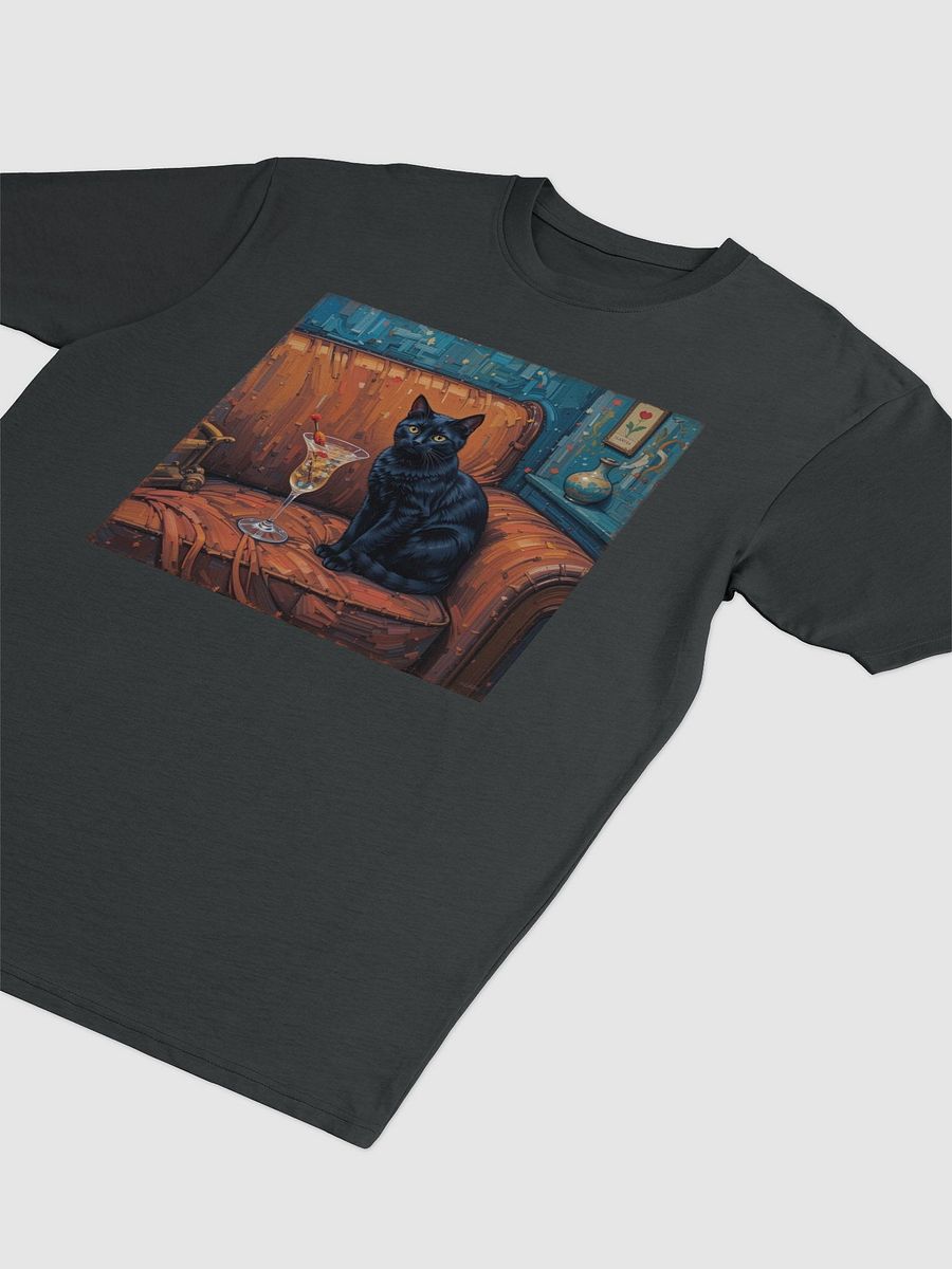 BLACK CAT ON COUCH NEXT TO MARTINI product image (3)