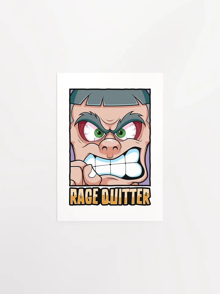 Funny Gamer Poster – Retro Rage Quit Wall Art product image (1)