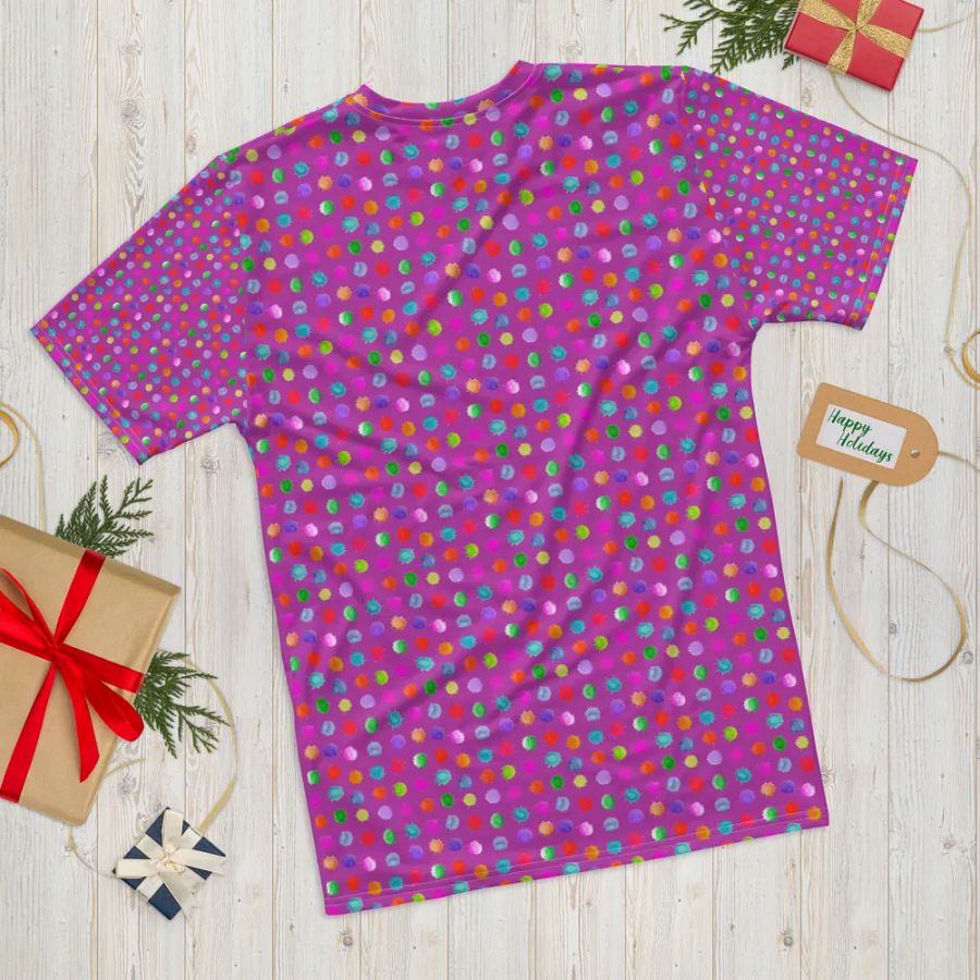 T shirt all over print watercolor dots product image (11)