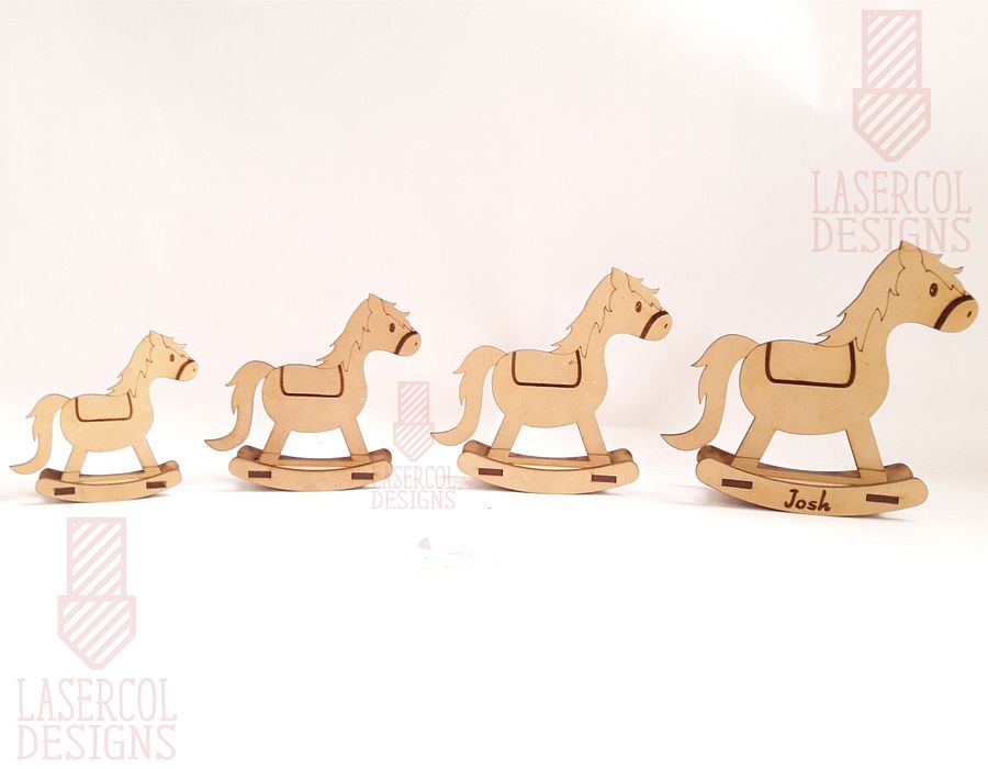 Rocking Horse (4 sizes) - Laser Cut Files product image (7)