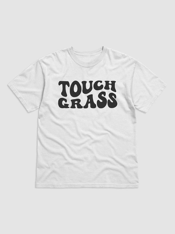 Wavy Touch Grass T-Shirt (Black) product image (1)
