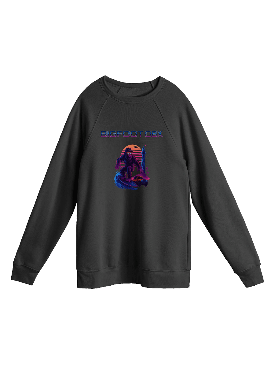 Destination Bigfoot Bronco Synthwave Bella+Canvas Unisex Sponge Fleece Raglan Sweatshirt (Multiple Colors Available) product image (5)