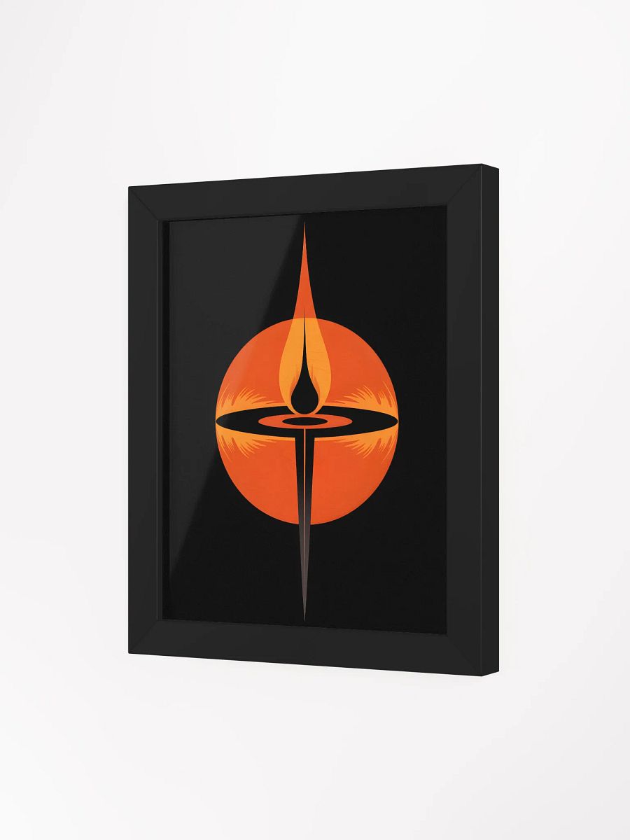 Abstract Flame Framed Print | Modern Art Wall Decor product image (3)