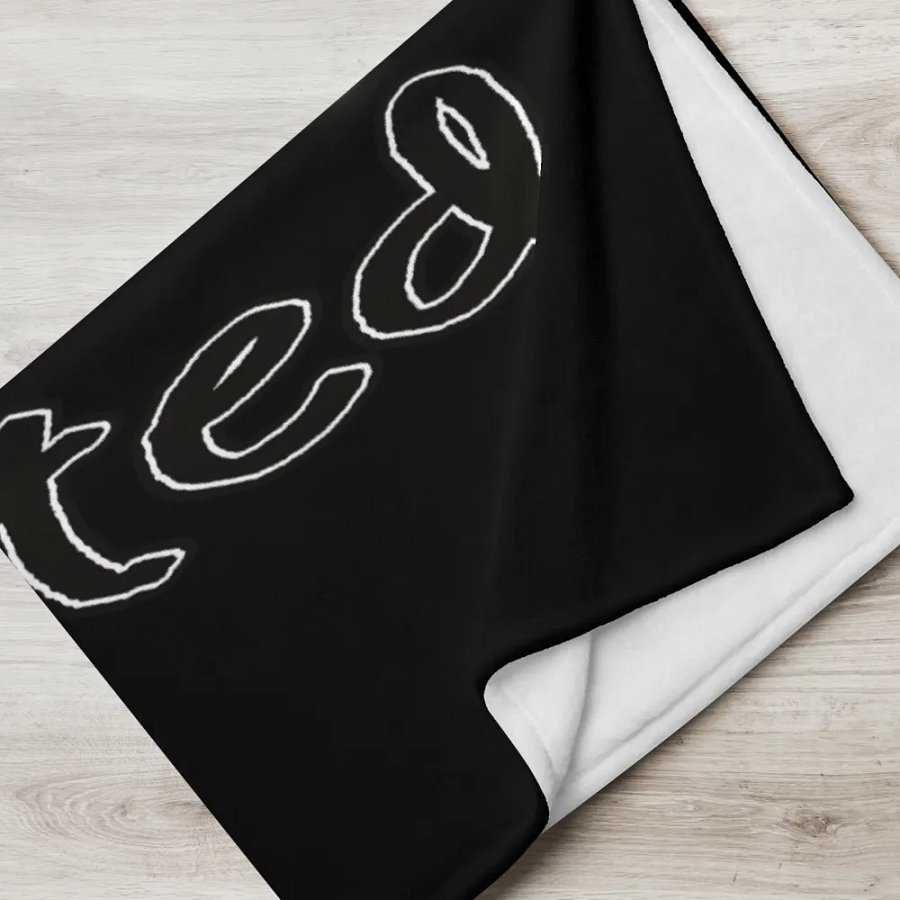 When you feel like quitting think about why you started - Black - Throw Blanket product image (5)