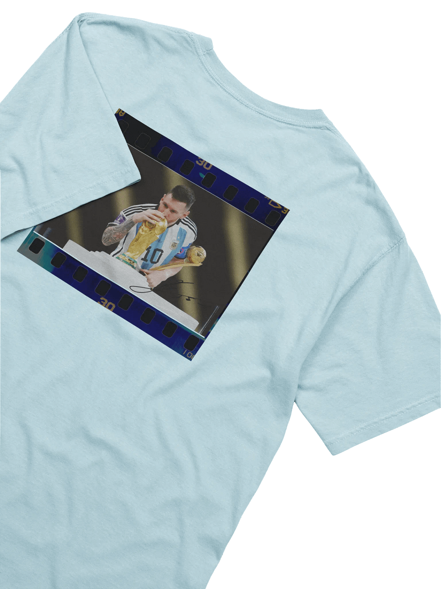 T-Shirt "There's 🐐 on my back (Messi edition)" from collection 🐐's product image (4)