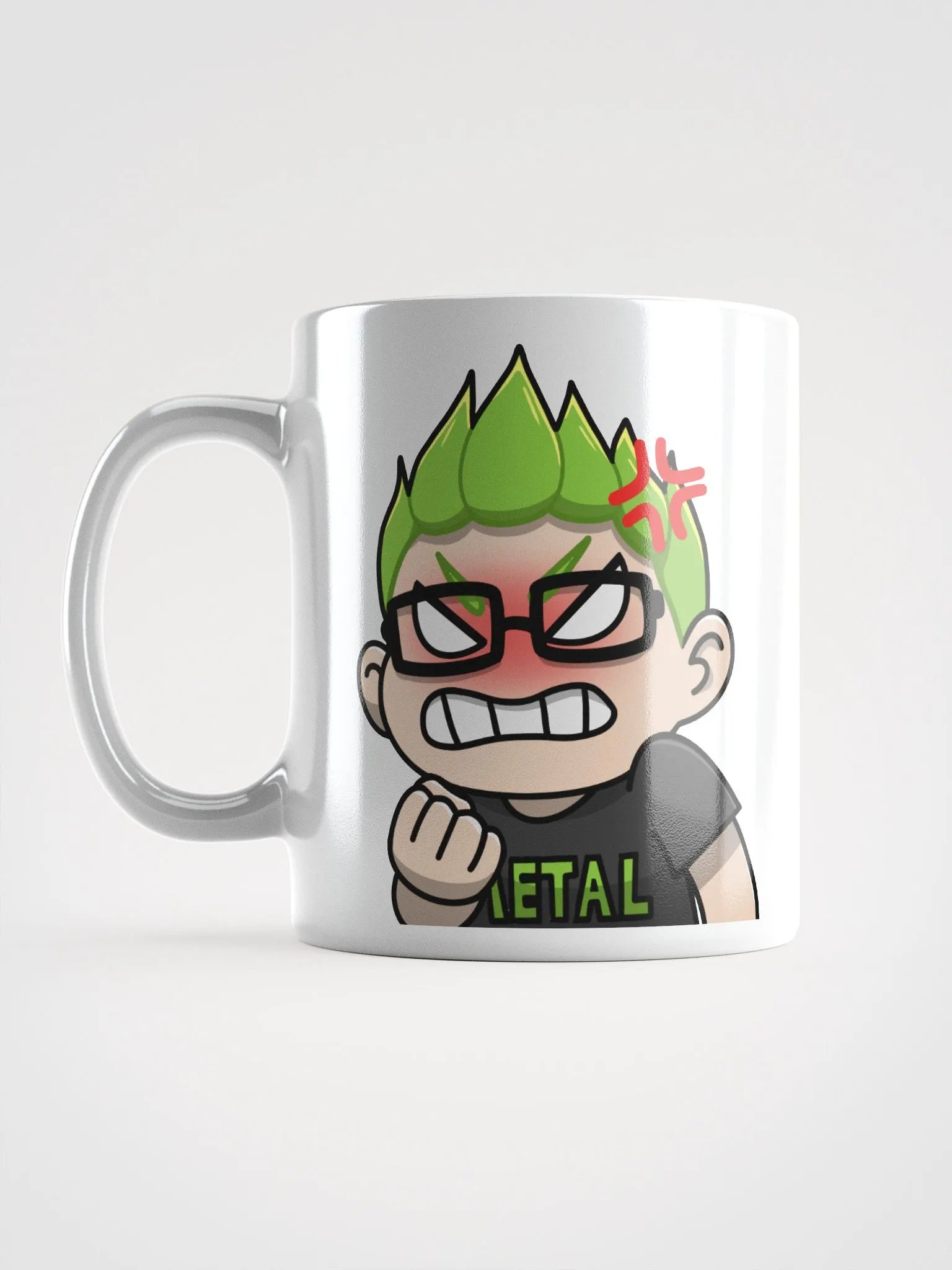 Rage Emote Mug (White) product image (6)
