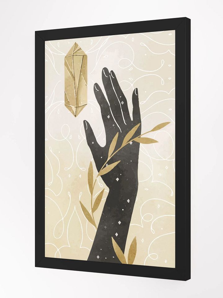 Golden Crystal Reaching Hand Poster product image (11)