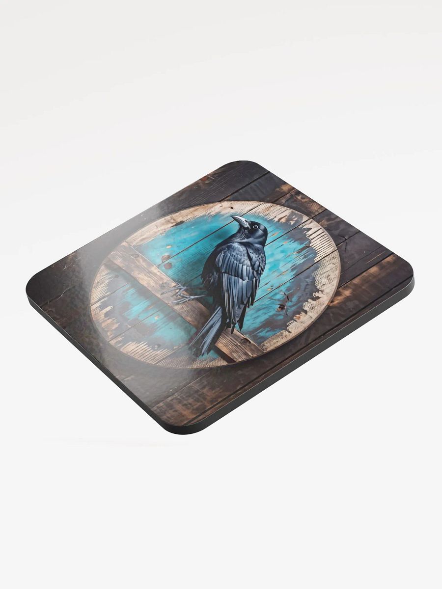 Glossed Cork Coaster - Crow product image (3)