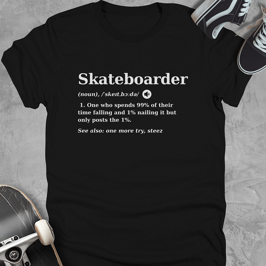 Skateboarder definition, Funny Youth Skate T-Shirt, Unisex product image (1)