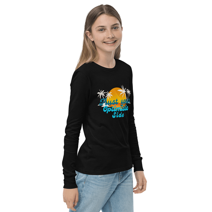 Optimistic Sunset Youth Long Sleeve Tee product image (4)