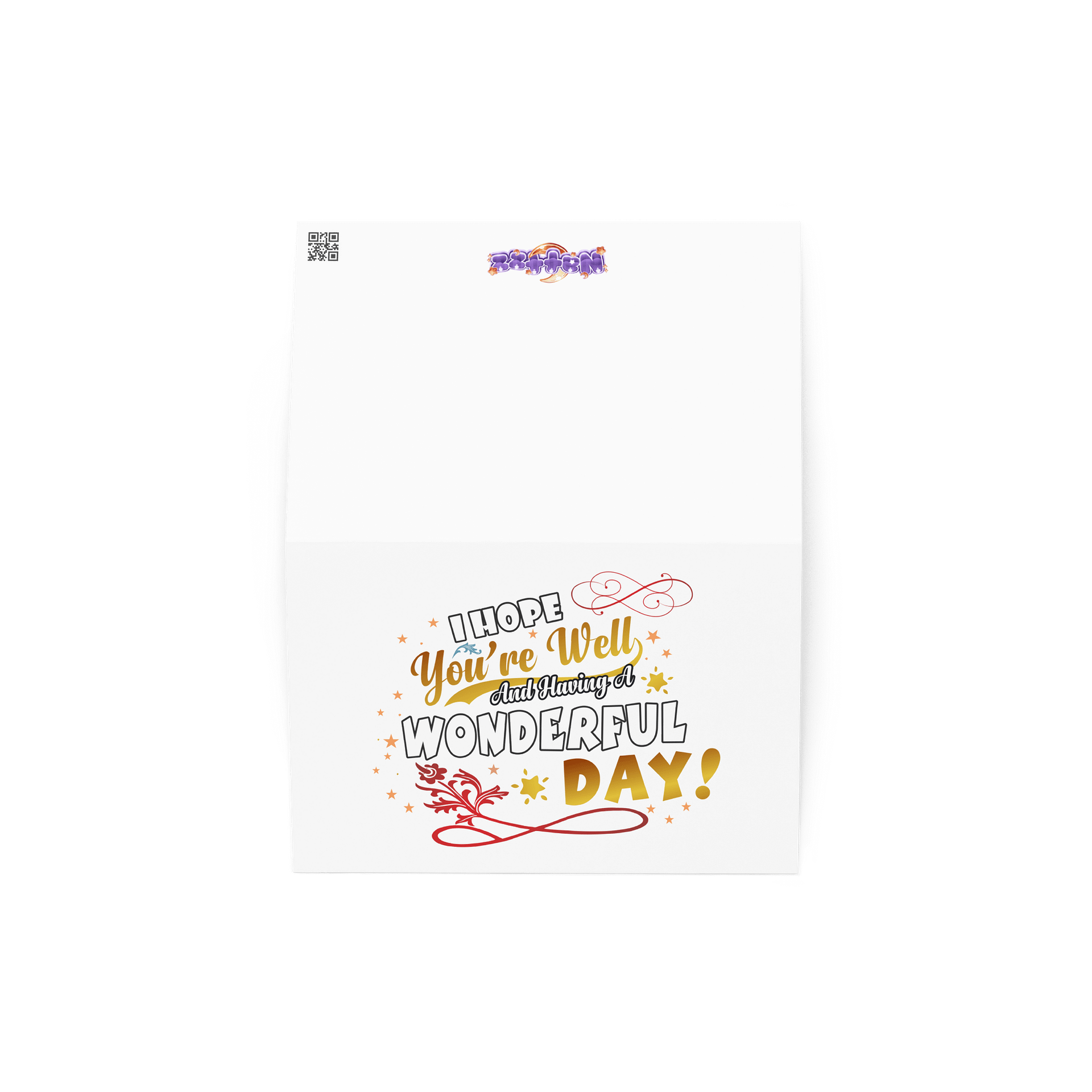 'I Hope You're Well and Having a Wonderful Day' Greeting Card product image (2)