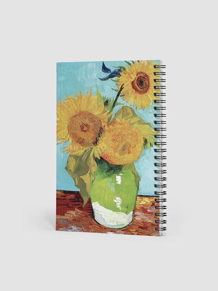 Vase With Sunflowers: Vincent Van Gogh Spiral Notebook product image (2)