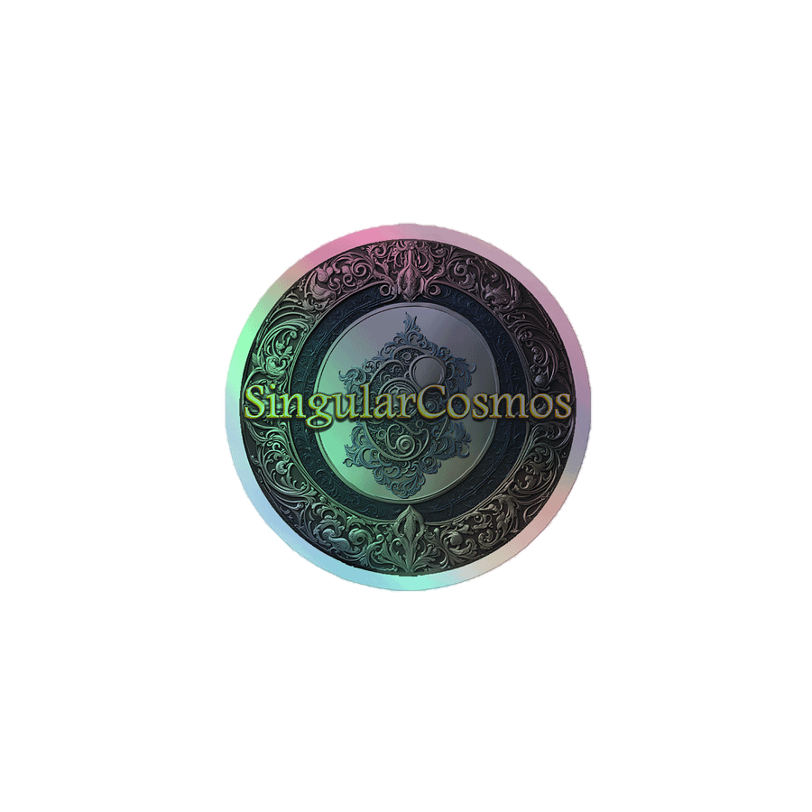 Singular Cosmos Kiss-Cut Grey Holographic Sticker product image (1)