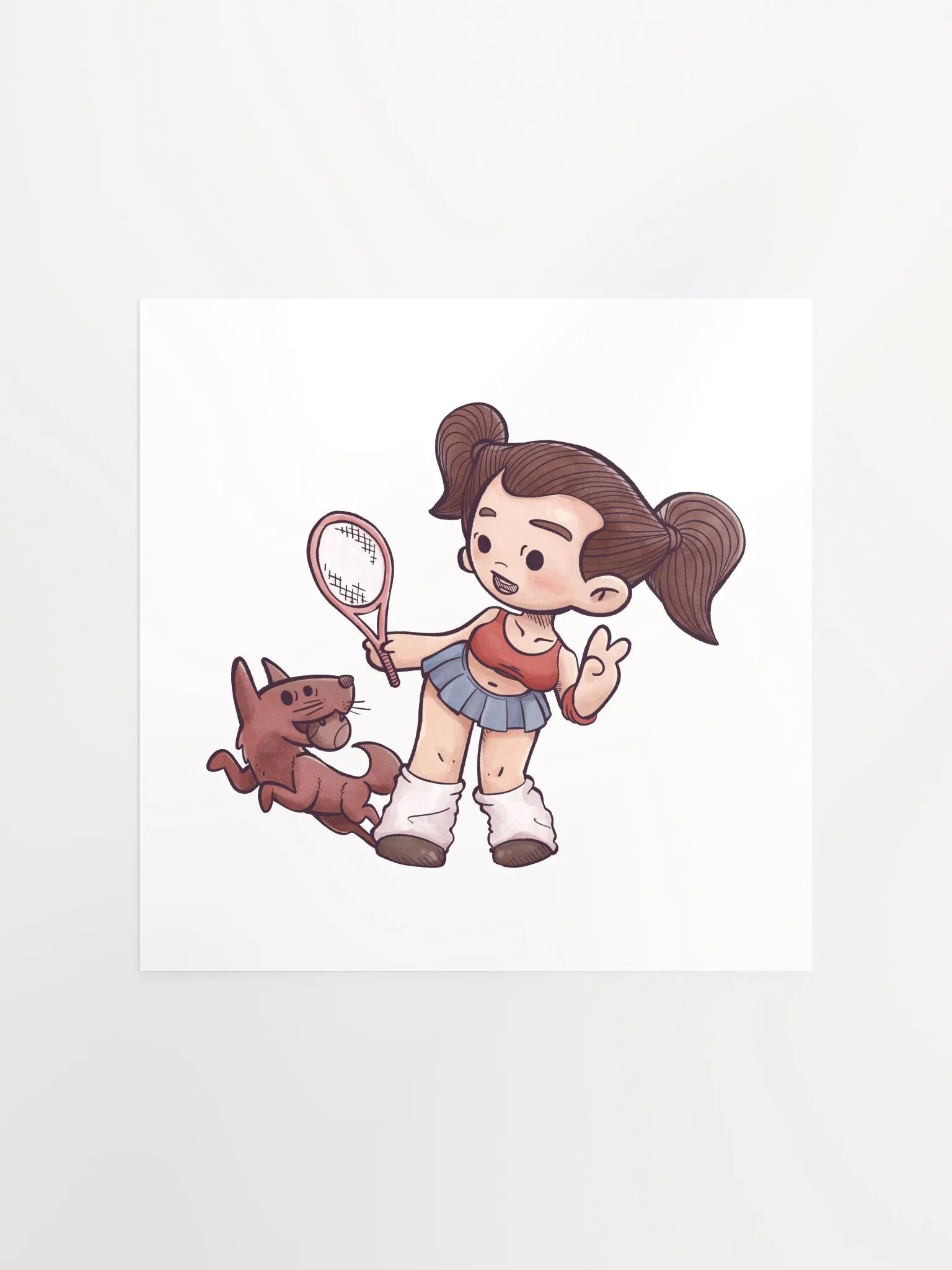 She & Her Pet | Enhanced Matte Paper Poster product image (1)