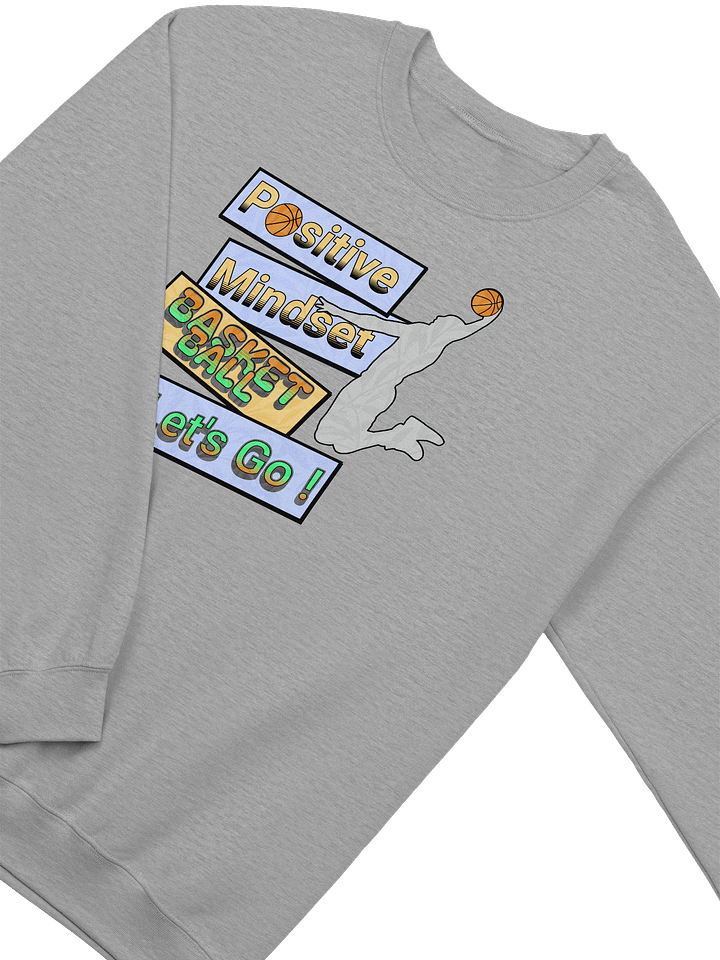 Positive Mindset Basketball Let's Go! Crewneck Sweatshirt product image (14)