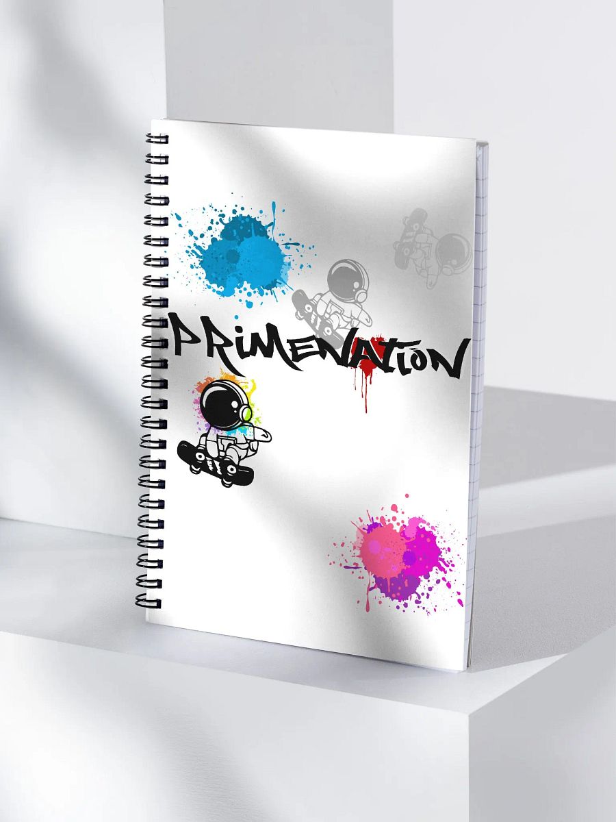 Cosmic Skater Spiral Notebook product image (3)