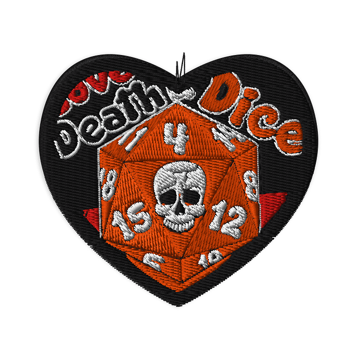 Love Death and Dice – embroidered Patch product image (1)