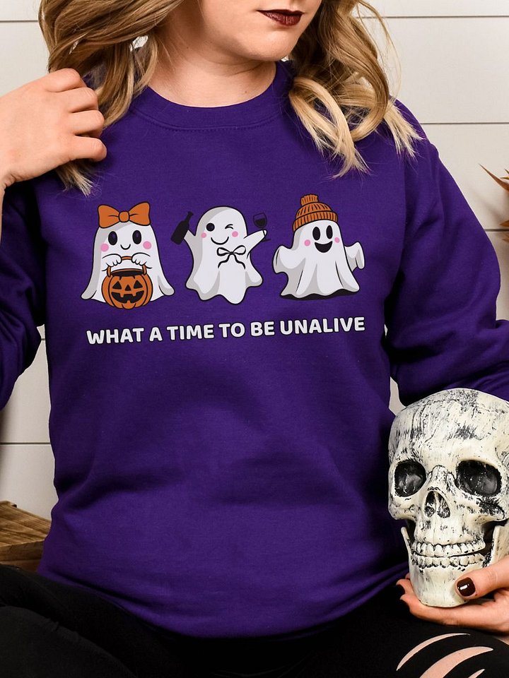 Halloween Spooky Season Ghost Sweatshirt product image (29)