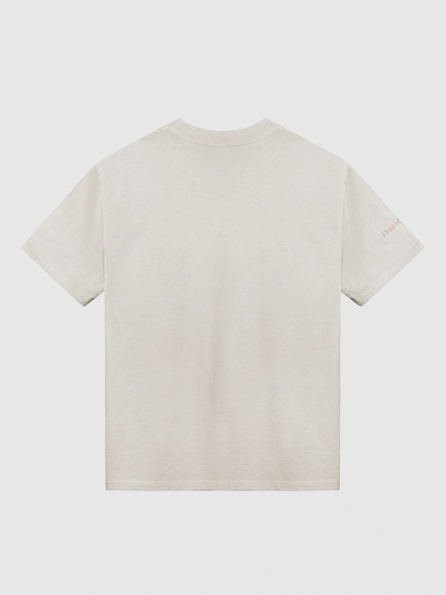 Say No. Rest. Repeat. Oversized Tee. Dusty Pink Print on Cream/Bone product image (3)